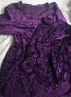 New | Size XL Women's Velvet Floor Length Dress