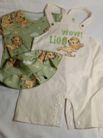 New | Size 18-24m Kid's Lion Overalls Outfit