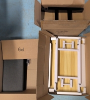 3 As New, As Is: Fold Up Table, Bench Seat, Barstool - Bench Seat and Barstool Have Light Damage On First Inspection