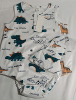 New | Size 18-24m Kid's Dino Onsie and Hat