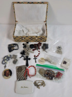 Religious Jewelry & Items in Keepsake Box
