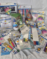 New Large Party Decorations Lot - Balloon Kits, Streamers, Hats, Candles, Loot Bags ++++