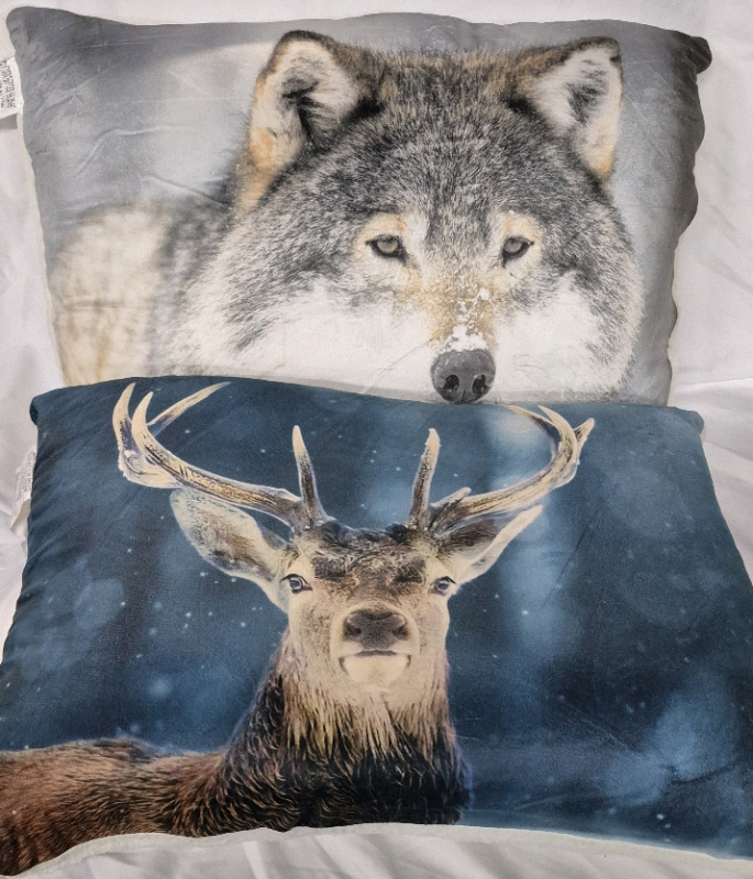 2 New Decorative Pillows 20 by 26"