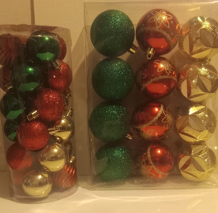 2 New | Shatter Proof Holiday Ornament Packs ( 30+ Total Ornaments )