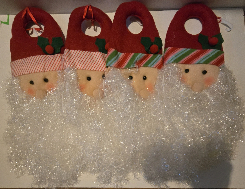 4 New | Santa Door Hangers | 18" Long