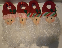 4 New | Santa Door Hangers | 18" Long