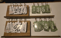 4 New | Wooden Flip Calendars | Great Gifts