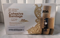 New Medca Self Adhesive Non Woven Cohesive Bandage. 6 Pack