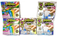 5 New CreativeKids GOOZOOKA Slime Kits : 2x Rainbow, 2x Holographic, 1x Confetti