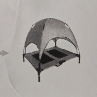 As New | Elevated Pet Cot W/ Canopy