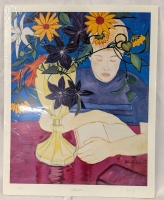 Limited Edition "Reader" Print By J. Kelly. 34/396. Shrink Wrapped. 16" by 20"