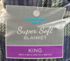 New - King Comfort Bay Super Soft Blanket. 108"&times;90" - 2