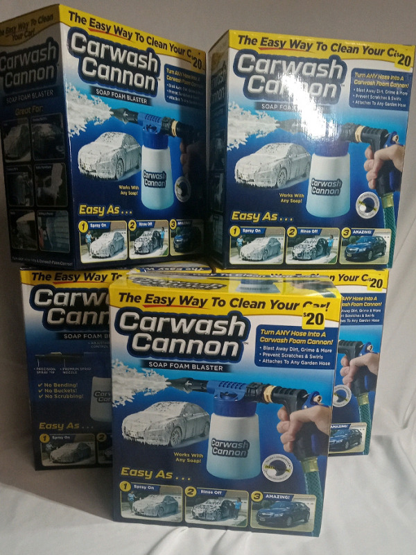 5 New Carwash Cannon Soap Foam Blasters | works w/ Any Soap and Hose