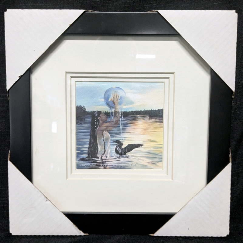 Limited Edition #30/350 by Debie Fitzgerald Signed Framed Triple Matted Under Glass - 12" x 13"