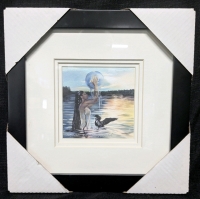 Limited Edition #30/350 by Debie Fitzgerald Signed Framed Triple Matted Under Glass - 12" x 13"