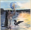 Limited Edition #30/350 by Debie Fitzgerald Signed Framed Triple Matted Under Glass - 12" x 13" - 2