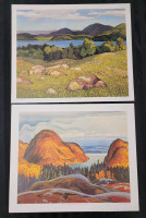 Group of 7 Artist A.J. Casson " North Shore Lake Superior " & Lake Kashagawgamag " Numbered Prints . Unframed , both measures 24"&times;20"
