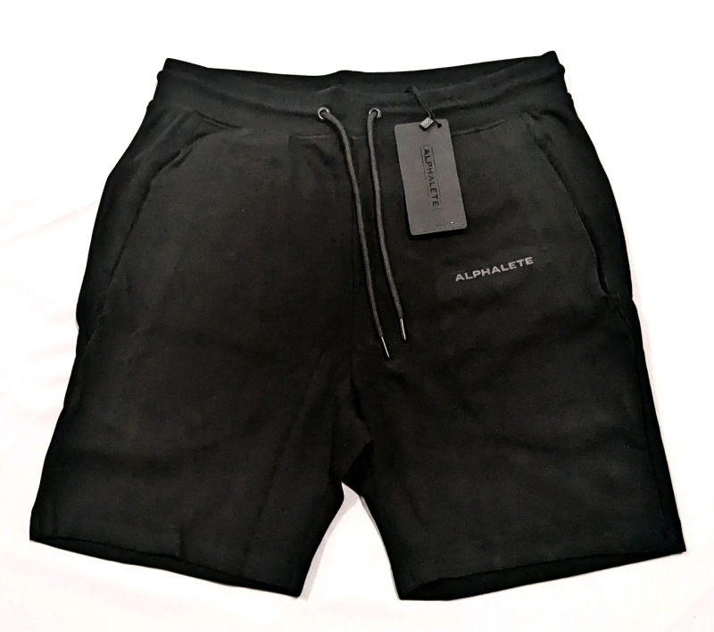 New ALPHALETE Men's XLarge Essential Core Shorts (Blackout)