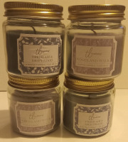 4 New | Jarred Scented Candles | "Fresh air & Driftwood" & "Woodland Walk"