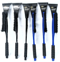 6 New Drive MXD Deluxe Ice Scrapers with Built-In Snow Brushes - 21.75" Long ea