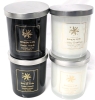 4 New Scented Candles : 2 Each Cedar Hearth & Holiday Greetings Scents - 198g ea