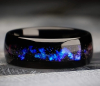 Chic Blue Starry Sky Ring 316 Stainless Steel Ring Size 10 - 2