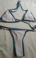 New | Size M Women's Two Piece Bikini Thong Bathing Suit