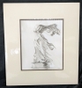 Original Ink & Watercolor by Eva Nikulin Signed Double Matted Under Shrinkwrap - 19" x 17"