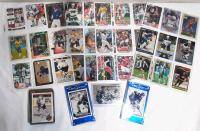 Lot of Sports Trading Cards, Including Upper Deck, Panini, O-Pee-Chee, Topps, Pinnacle- 4pc 9 Card Sleeve Sheets, Includes Doug Gilmour Toronto Maple Leafs Cards from 1989-93