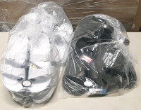 10 New Pairs Of Large Size Slip-on Sandals, White and Black
