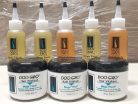 Lot of Hair Products, Including 5 Tubes of Doogro Stimulating Hair Oil & 3 Tubs of Mega Thick Hair Vitalizer