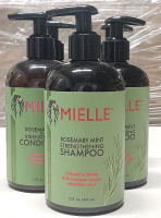 5 New Bottles of Mielle Rosemary Mint Strengthening Shampoo+Conditioner (12 fl oz.)