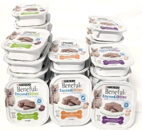 27 New Purina Beneful IncrediBites Pat&eacute; for Small Dogs 100g ea : Filet Mignon x12, Chicken + Bacon x5, Grilled Chicken x10 | BB Mar/April 2025