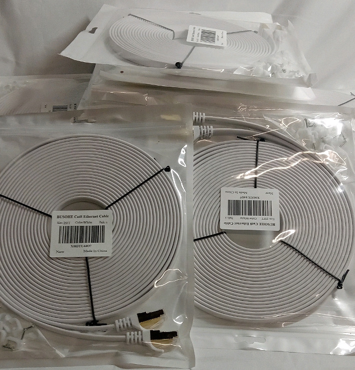 20 New | Busohe Cat8 Ethernet Cables | 25ft Ea.