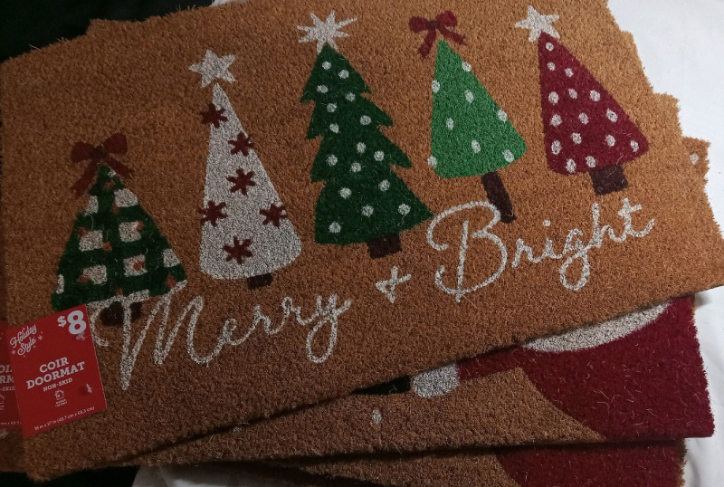 4 New | Christmas Door Mats | Ea. Measure 27x18"