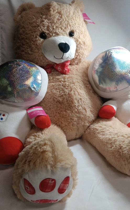 3 New | Jumbo Stuffed Toys | Bear and Astronauts