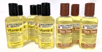 8 New Hollywood Beauty Premium Hair & Skin Oils : (5) Vitamin E Oils & (3) Tea Tree Oils - 59.2ml ea | BB 2026