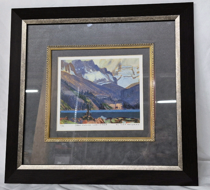 Snow Clouds Lake O'Hara Framed Print Limited Edition # 2/50 by J.E.H. MacDonald 19 by 20" Group of Seven