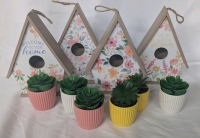 10 New: Decorative Bird Houses and Fake Plants