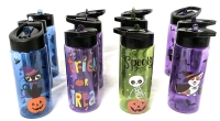 12 New Halloween-Themed Kids Water Bottles - 473ml ea
