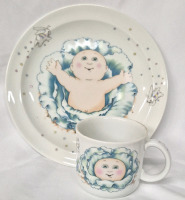 1984 Royal Worcester Children's Cup and Plate - Cabbage Patch Kids
