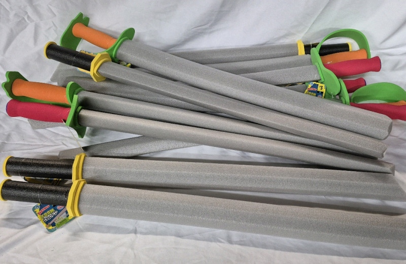 12 New Kid's Fun Foam Swords