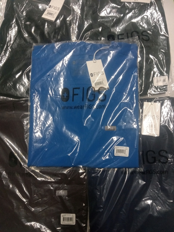5 New | Size L/XL Figs Scrubs | 2 Shirts & 3 Pants