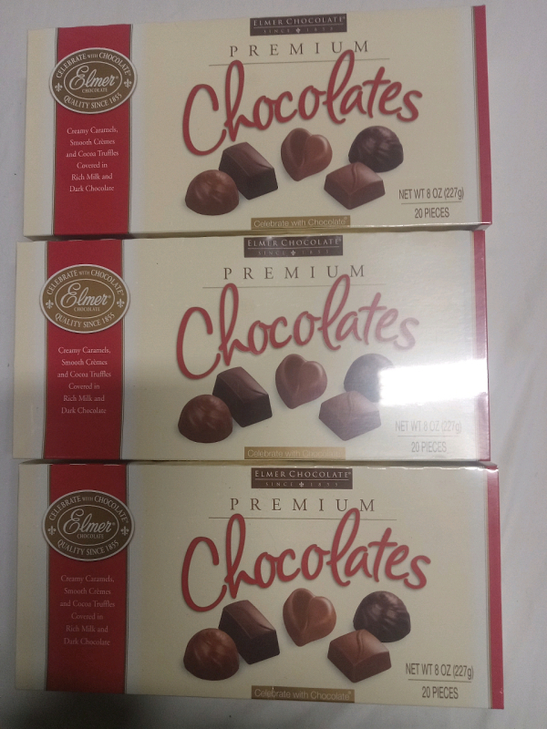3 New | Elmer Premium Chocolates | 20pcs Ea, 227g ea. | BB: 05/05/26
