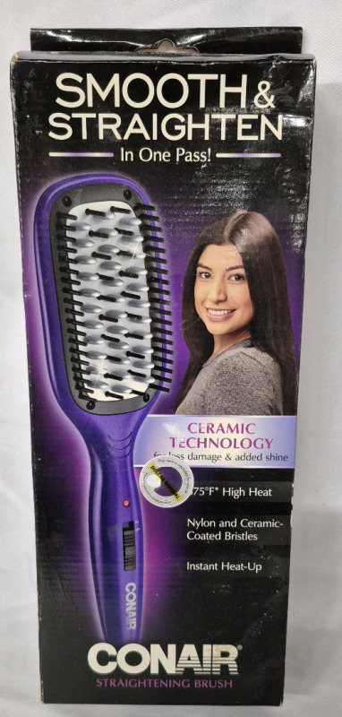 New Conair Straightening Brush - Ceramic Technology