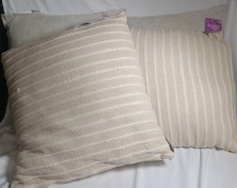 4 New | Variety Decorative Pillows | All Measure 18x18"