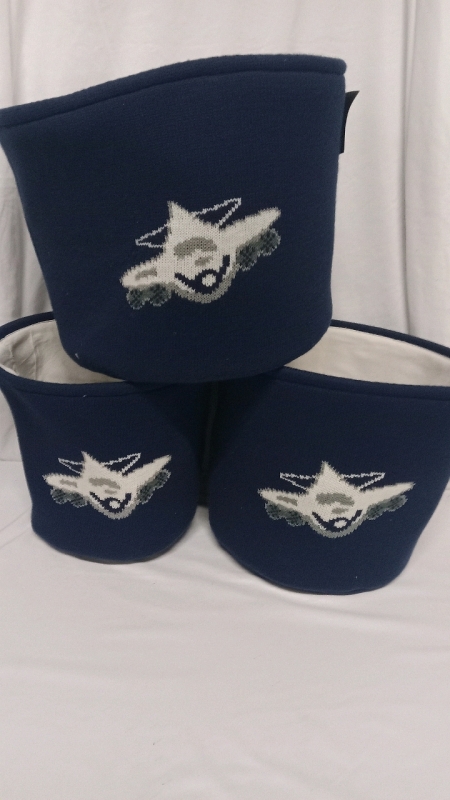 3 New | Airplane Decorative Baskets