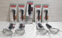 Lot of GoodCook Kitchen Tools, Including 5 3 Inch Mesh Strainers and 4 Instant Read Thermometer