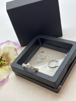 925 Sterling Daisy Ring Size 9 / 925 Daisy Hoop Earrings