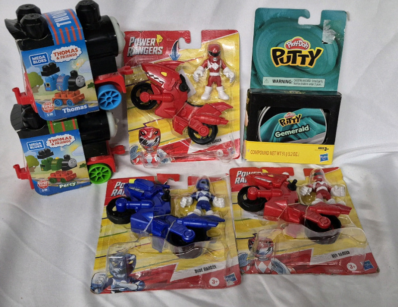 6 New Kid's Toys- Thomas The Train & Power Rangers and more!
